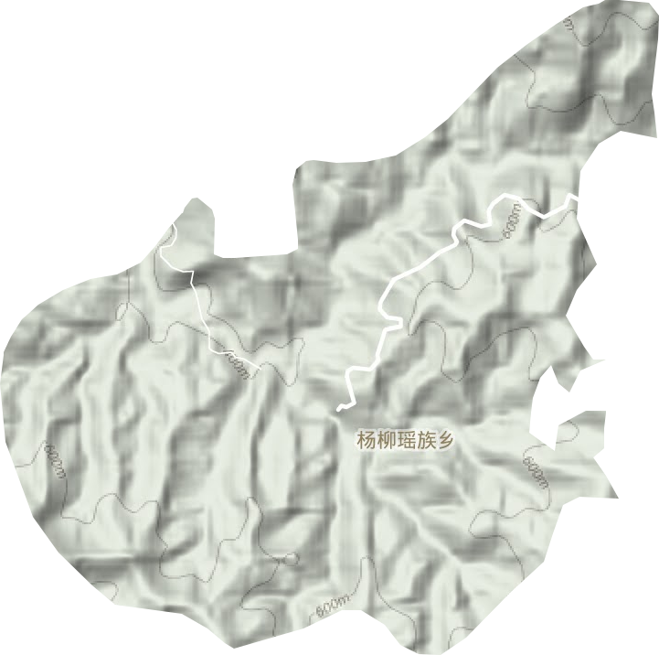 杨柳瑶族乡地形图