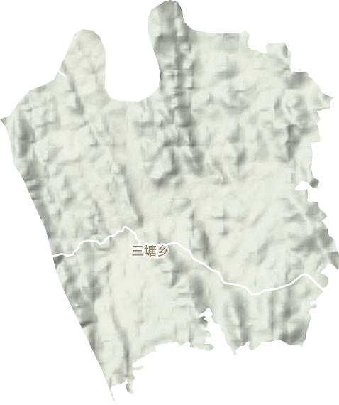 三塘乡地形图