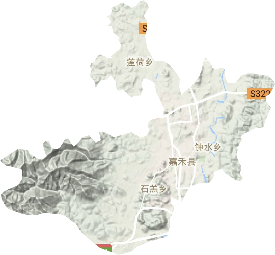 珠泉镇地形图