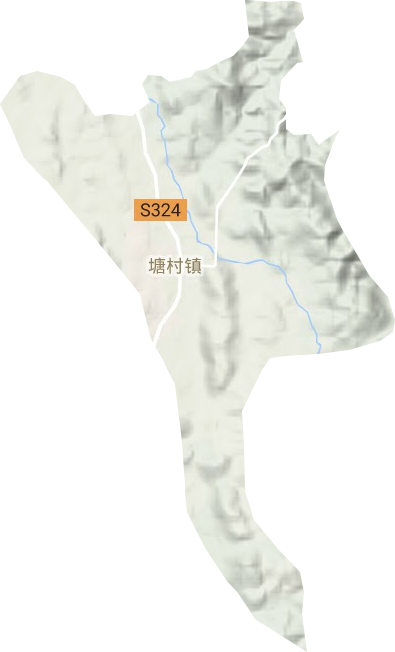 塘村镇地形图
