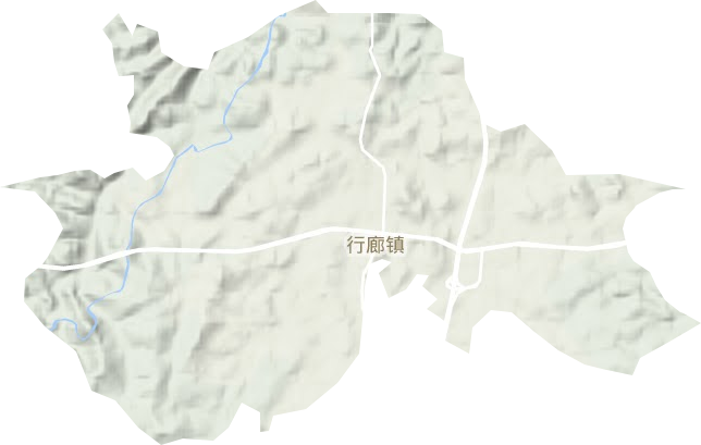 行廊镇地形图