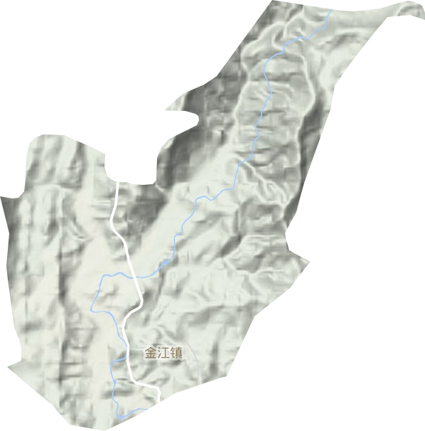 金江镇地形图