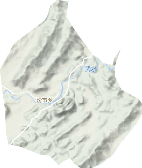 汾市镇地形图