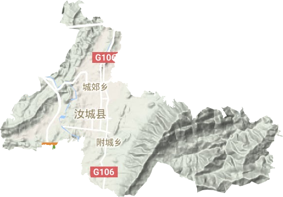 卢阳镇地形图