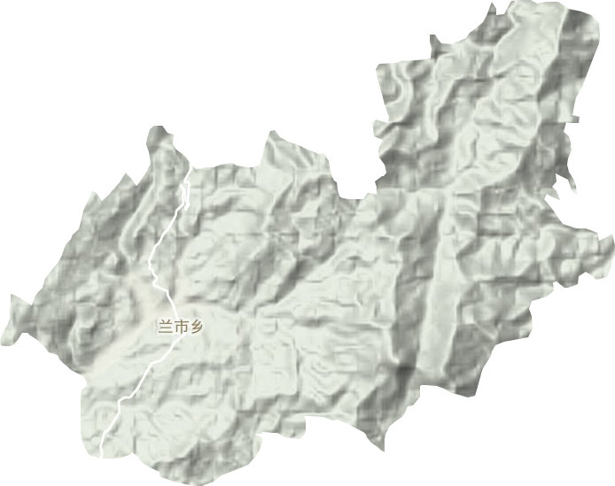 兰市乡地形图