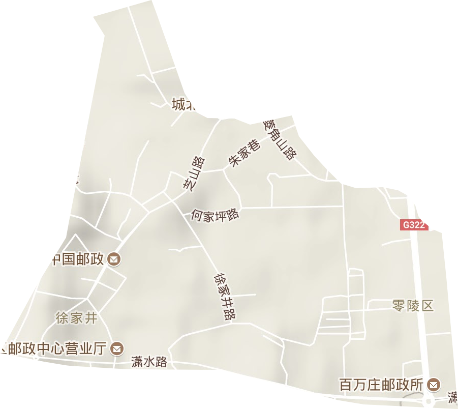 徐家井街道地形图