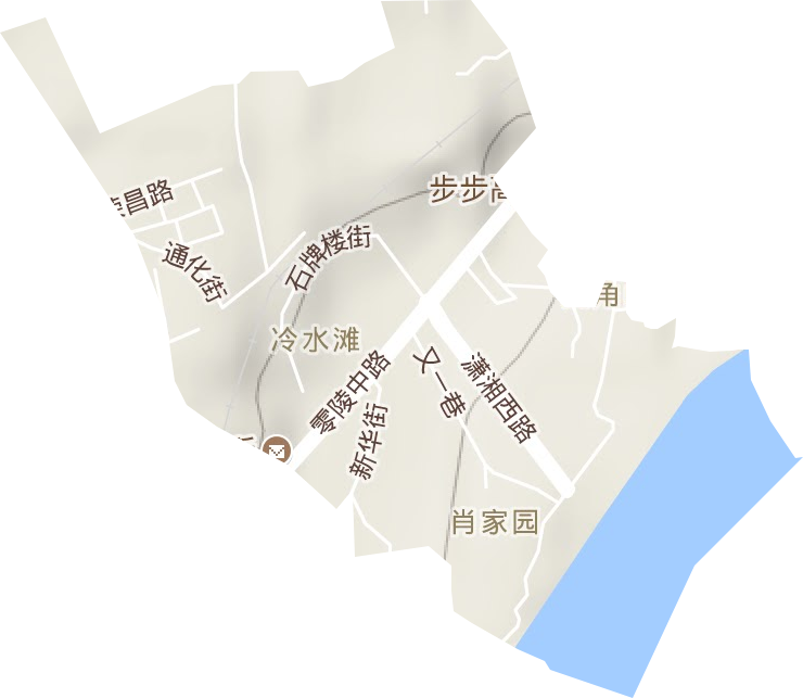 肖家园街道地形图