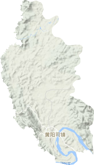 黄阳司镇地形图