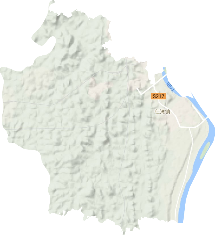 仁湾镇地形图