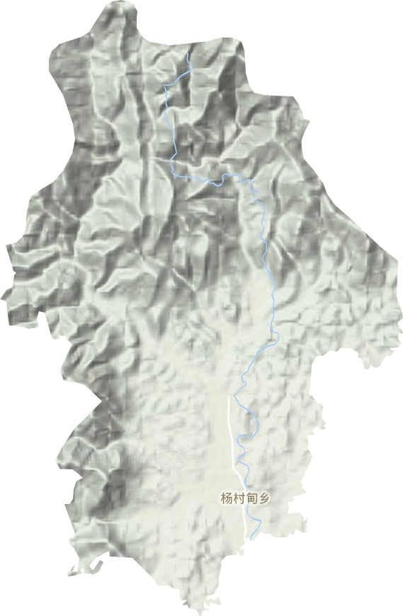 杨村甸乡地形图