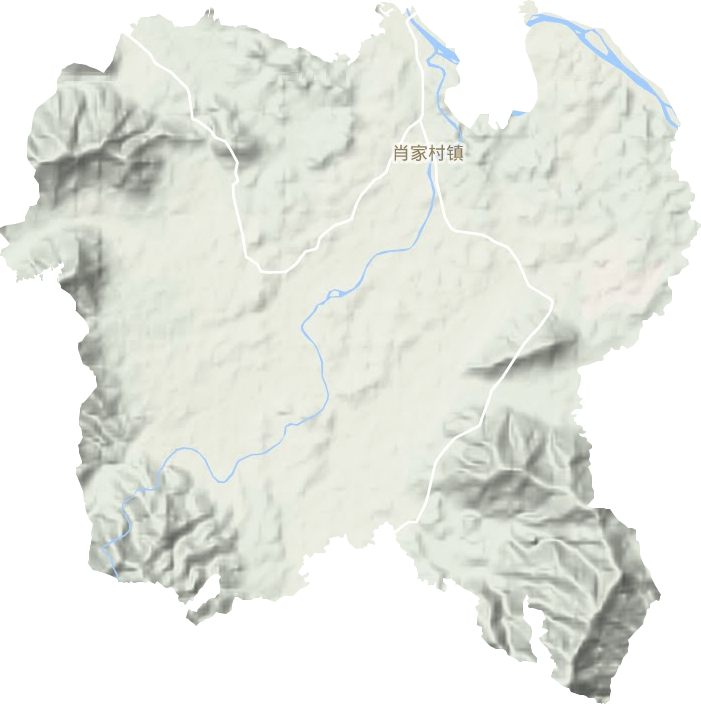 肖家村镇地形图
