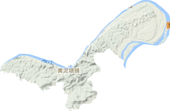 黄泥塘镇地形图