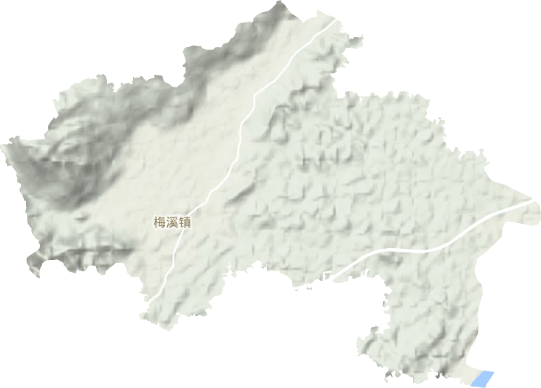 梅溪镇地形图