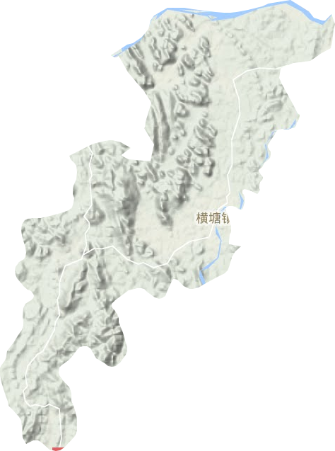 横塘镇地形图