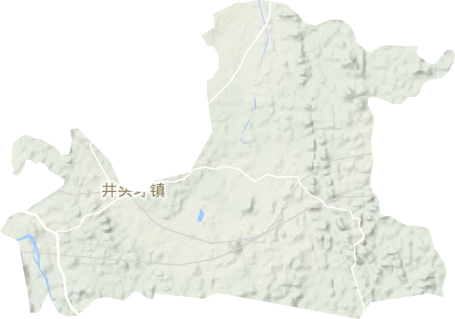 井头圩镇地形图