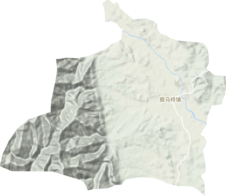 鹿马桥镇地形图