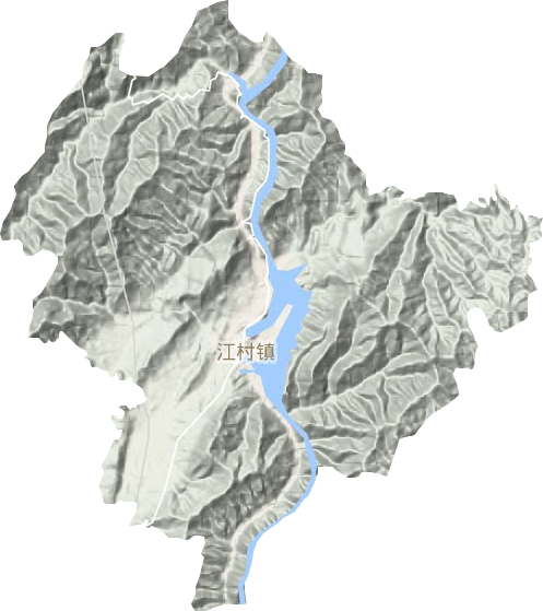 江村镇地形图