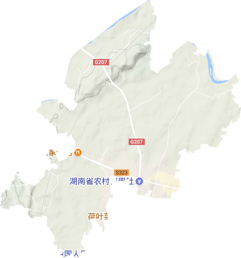 富塘街道地形图