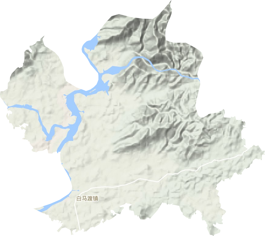白马渡镇地形图