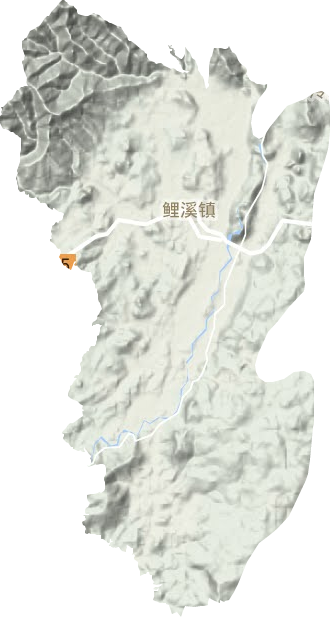 鲤溪镇地形图