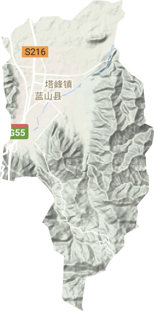 塔峰镇地形图