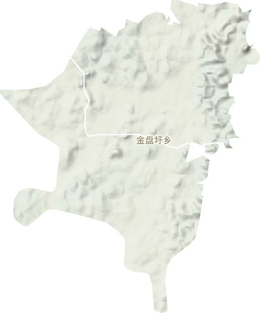 金盆圩乡地形图