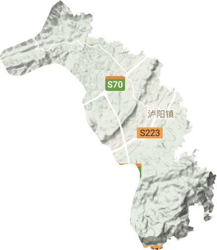 泸阳镇地形图