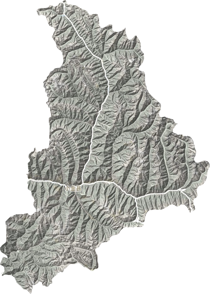 小金县地形图