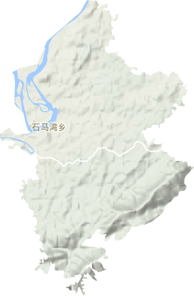 石马湾乡地形图