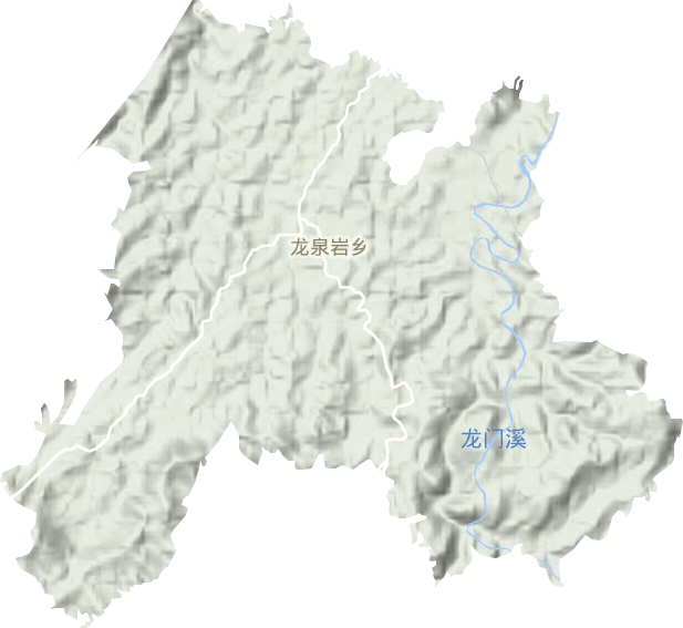 龙泉岩乡地形图