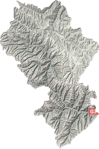 壤塘县地形图