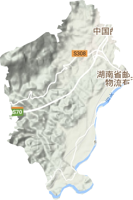 仲夏乡地形图