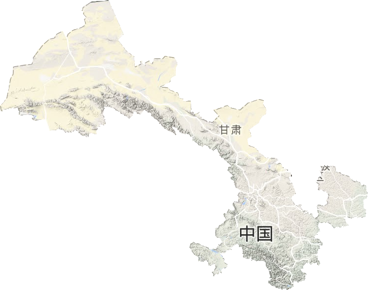 甘肃省地形图