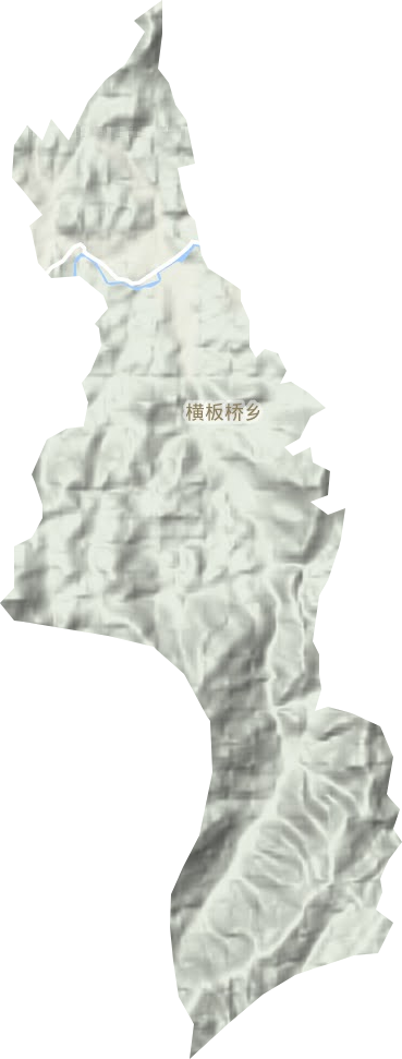 横板桥乡地形图
