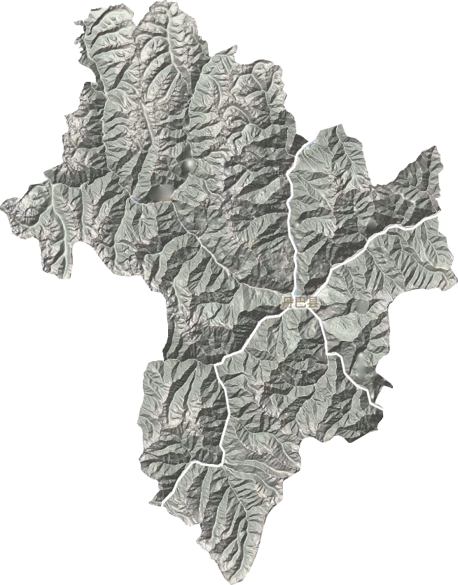 丹巴县地形图