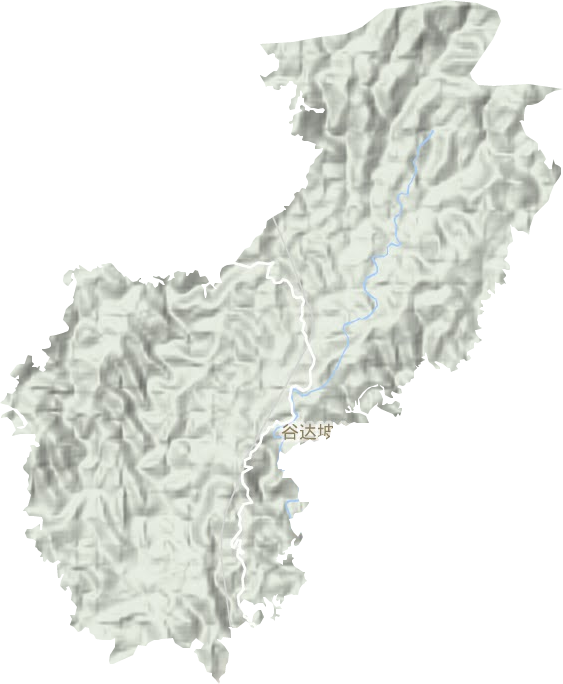 谷达坡乡地形图