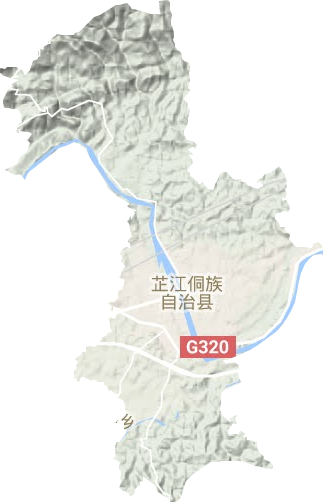 芷江镇地形图