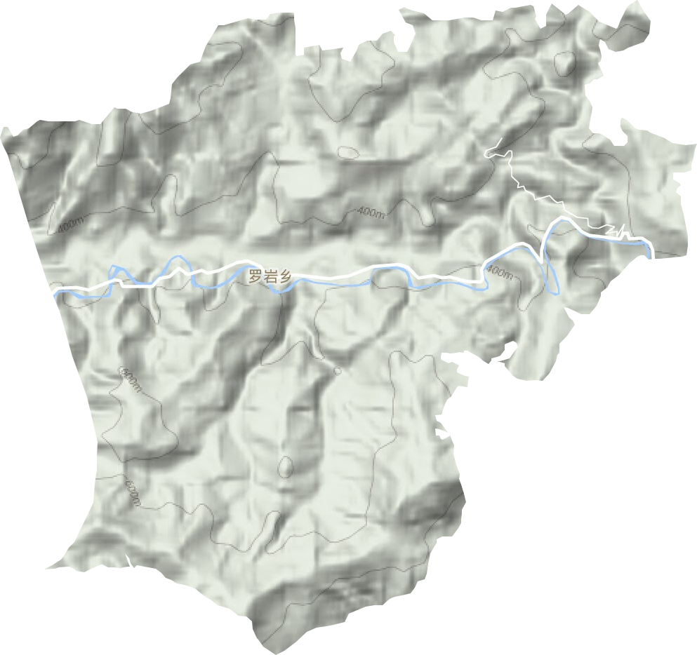 罗岩乡地形图