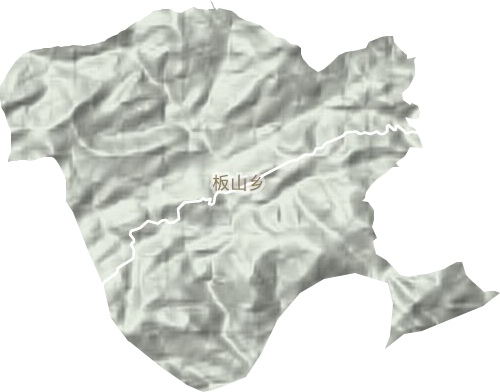 板山乡地形图
