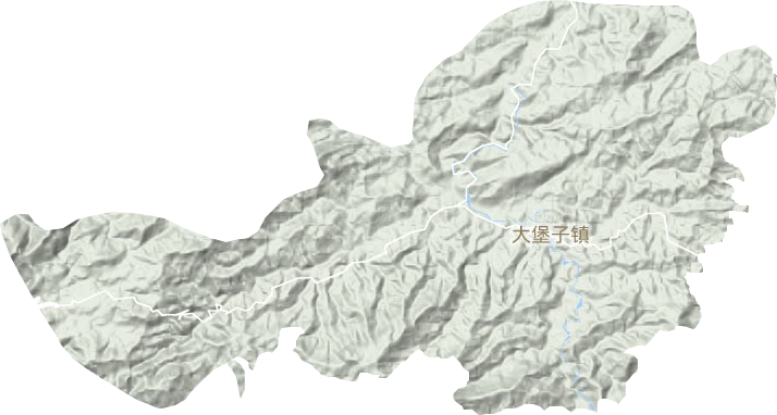 大堡子镇地形图