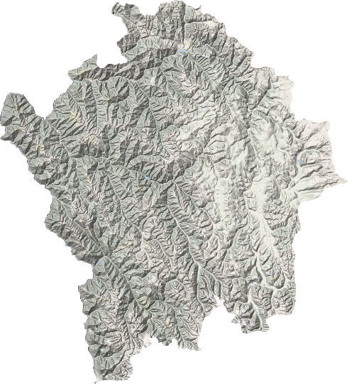 白玉县地形图