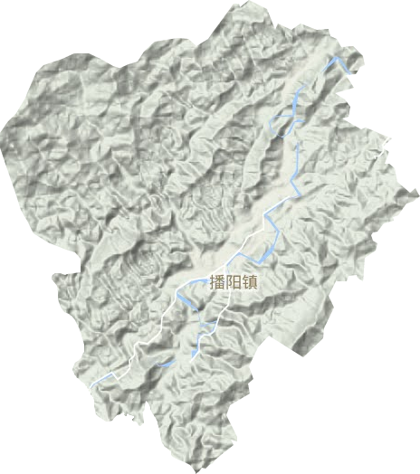 播阳镇地形图