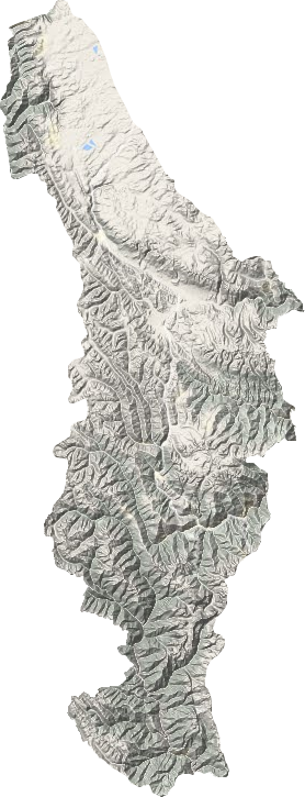 稻城县地形图