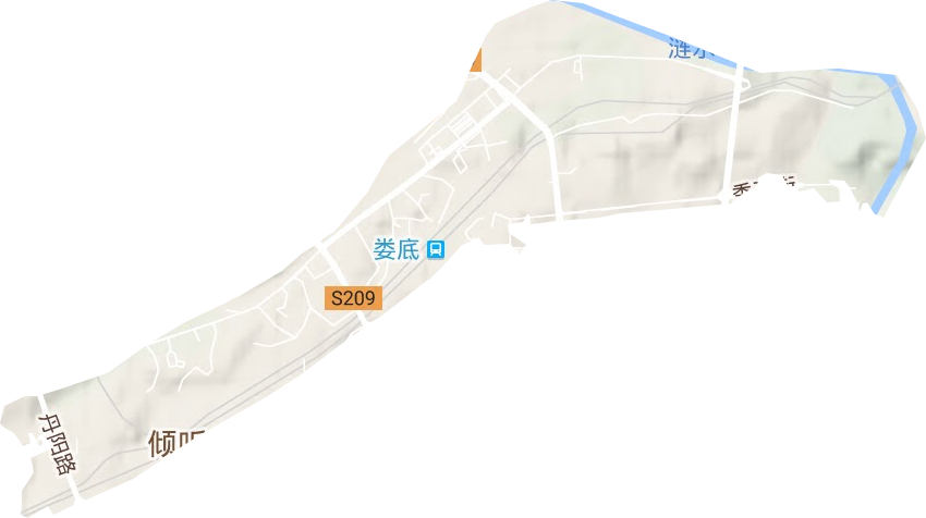 花山街道地形图