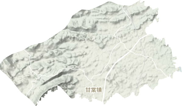 甘棠镇地形图
