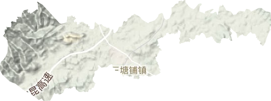 三塘铺镇地形图