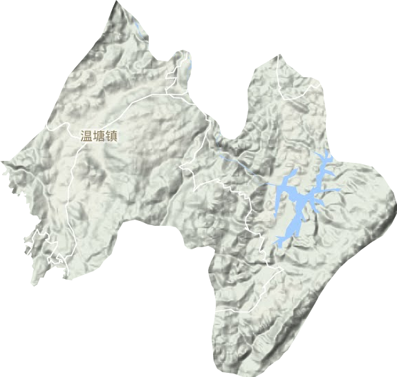 温塘镇地形图