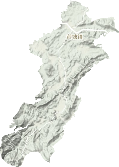 荷塘镇地形图