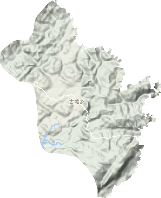 古塘乡地形图