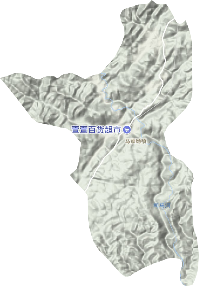 马颈坳镇地形图